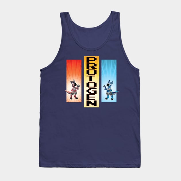 Protogen Fursuit Fursona Furry Tank Top by Surfer Dave Designs